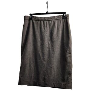 Lauren Ralph Lauren Gray Pencil‎ Skirt Professional Office Wear Size 12
